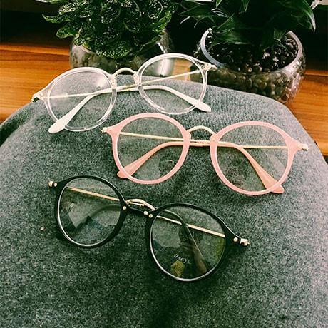 ROUND CLEAR AESTHETIC GLASSES - itGirl Shop