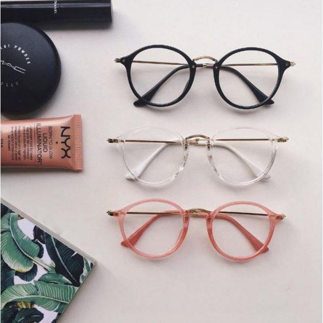 ROUND CLEAR AESTHETIC GLASSES - itGirl Shop