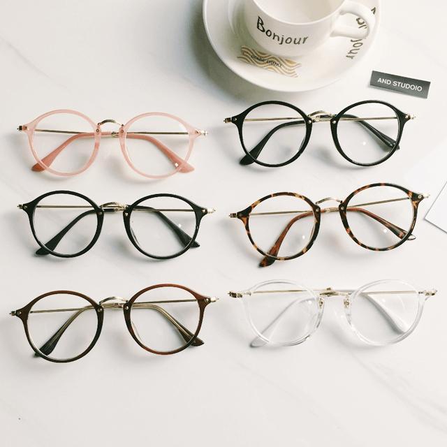 ROUND CLEAR AESTHETIC GLASSES - itGirl Shop