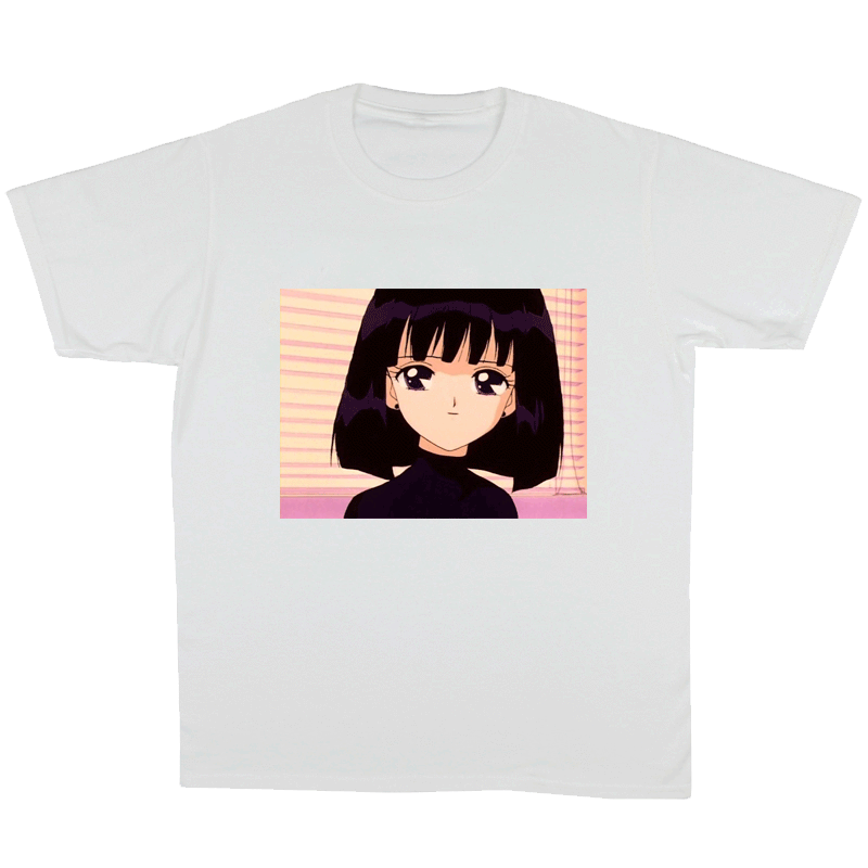 itGirl Shop SALE AESTHETIC SATURN GIRL ANIME PRINT T-SHIRT