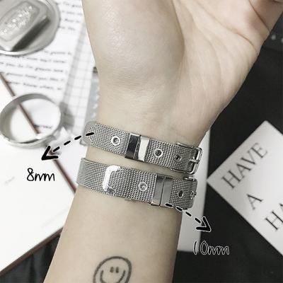 itGirl Shop SILVER PLATED METAL CHAINS BRACELETS
