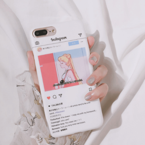 itGirl Shop SM ANIME INSTAGRAM SCREEN IPHONE COVER