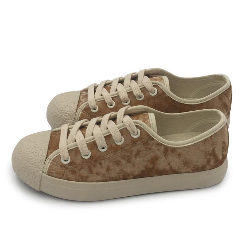 itGirl Shop SUEDE LACE UP CANVAS SNEAKERS