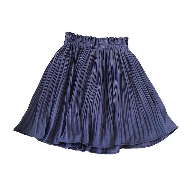 Summer Pleated Light With Hidden Shorts Skirt