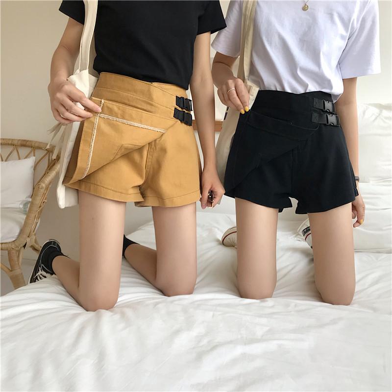 Techwear Hidden Shorts Black Turmeric Mini Skirt