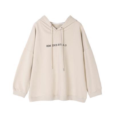 itGirl Shop THIN REMEDIES RITUALS LETTERS OVERSIZED HOODIE
