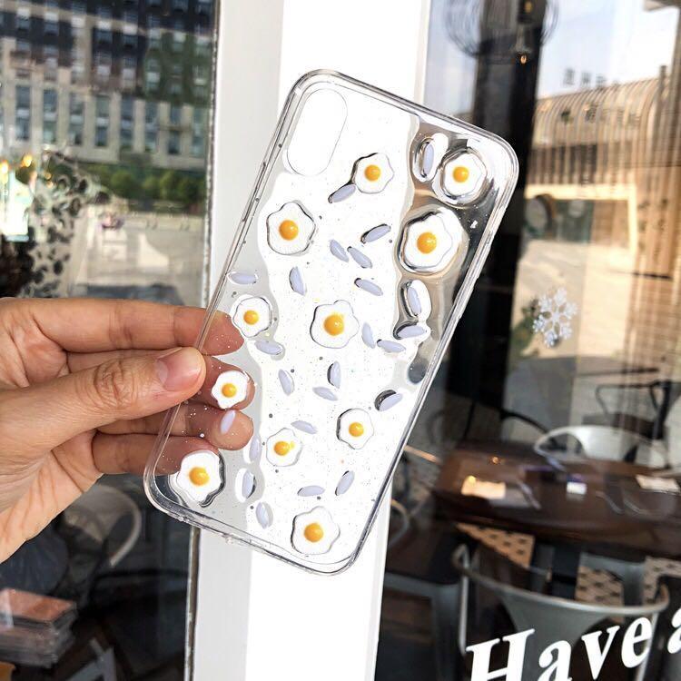 itGirl Shop TRANSPARENT BREAKFAST EGG RICE IPHONE COVER CASE