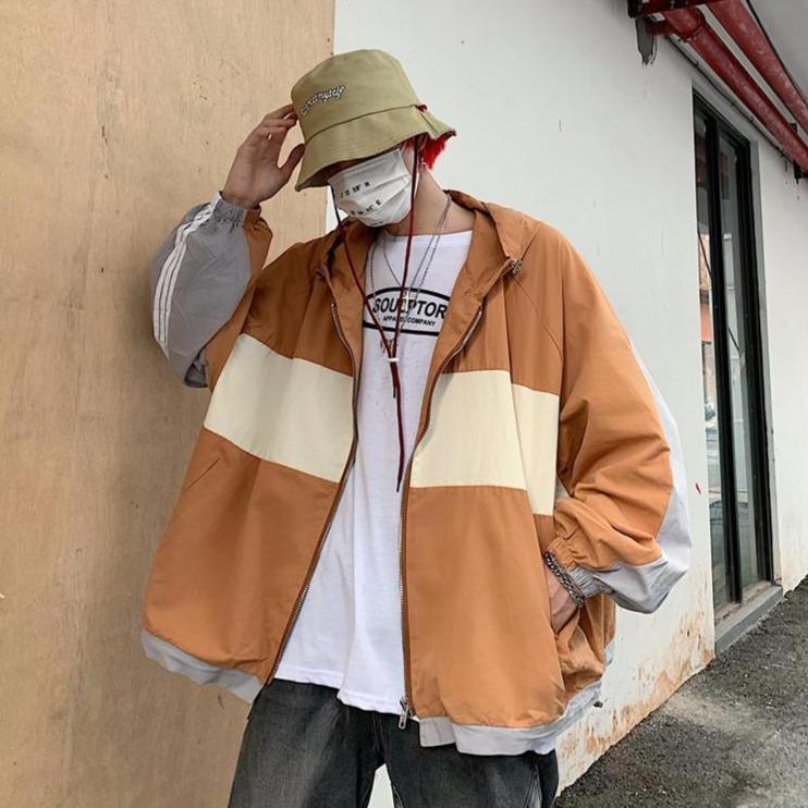 Windbreaker Teenage Fashion Hooded Oversized Jacket